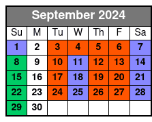 Front Balcony September Schedule