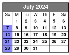 Sunday July Schedule