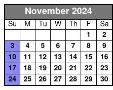 Sunday November Schedule
