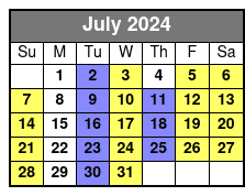 Default July Schedule