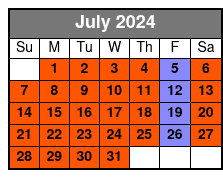 90 Minutes ( 6 Stops ) July Schedule