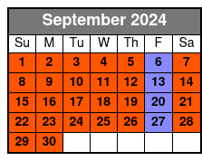 90 Minutes ( 6 Stops ) September Schedule