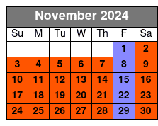 90 Minutes ( 6 Stops ) November Schedule