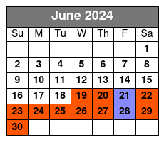 60 Minutes (4 Stops) June Schedule