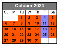 60 Minutes (4 Stops) October Schedule