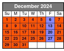 60 Minutes (4 Stops) December Schedule