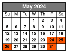 Standard Window Table May Schedule