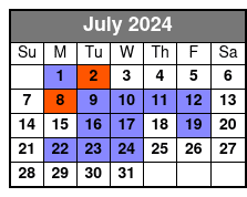 Meet in Hoboken (North) July Schedule