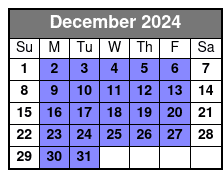 Meet in Hoboken (North) December Schedule