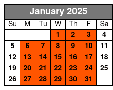 Meet in Hoboken (North) January Schedule