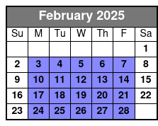 Meet in Hoboken (North) February Schedule