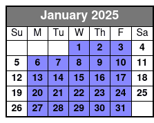 Meet in Hoboken (South) January Schedule