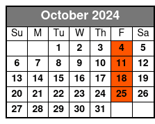 Standard Ticket October Schedule