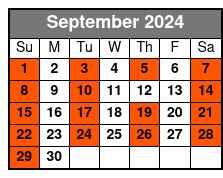 Grand Central Terminal (Eng) September Schedule