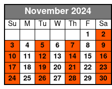 Grand Central Terminal (Eng) November Schedule