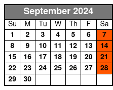 Harlem Saturday Gospel/Brunch September Schedule