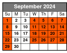 Downtown Rooftop September Schedule