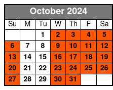 Downtown Rooftop October Schedule