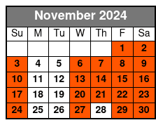 Downtown Rooftop November Schedule