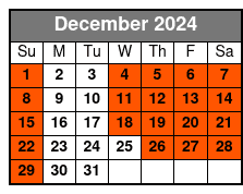 Downtown Rooftop December Schedule