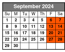 Must-See Manhattan September Schedule