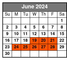 Upper and Lower Manhattan Arcol Travel June Schedule