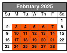 Upper and Lower Manhattan Arcol Travel February Schedule