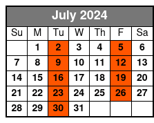 Washington D.C. July Schedule