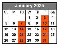 Washington D.C. January Schedule