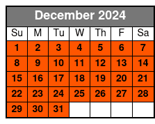 Silver Package / 60 Min December Schedule