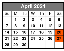 Public Tour April Schedule