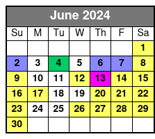 Day Sail June Schedule
