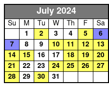 Day Sail July Schedule