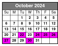 Day Sail October Schedule