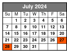 Public Tour July Schedule