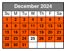 Harbor Lights Cruise December Schedule