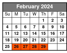 Manhattan Cruise February Schedule