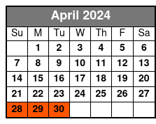 Manhattan Cruise April Schedule