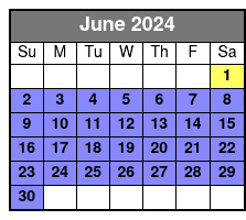 Manhattan Cruise June Schedule