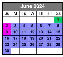 Premier Seating June Schedule