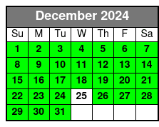 Premier Seating December Schedule