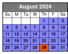 Express Cruise August Schedule