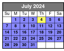 Landmarks Cruise July Schedule