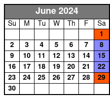 Sunrise Experience June Schedule