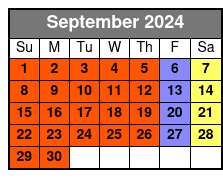 Stage-Side September Schedule