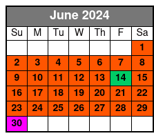 Daytime 90 Minute Tour June Schedule
