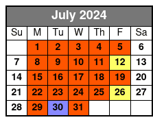 Start Times July Schedule