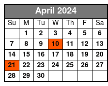 2pm Tour April Schedule