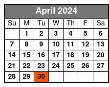 Extended Tour April Schedule