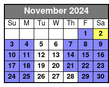  Am November Schedule
